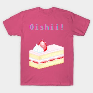 Kawaii Pixel Oishii Dream Dessert ( strawberry Shortcake ) T-Shirt